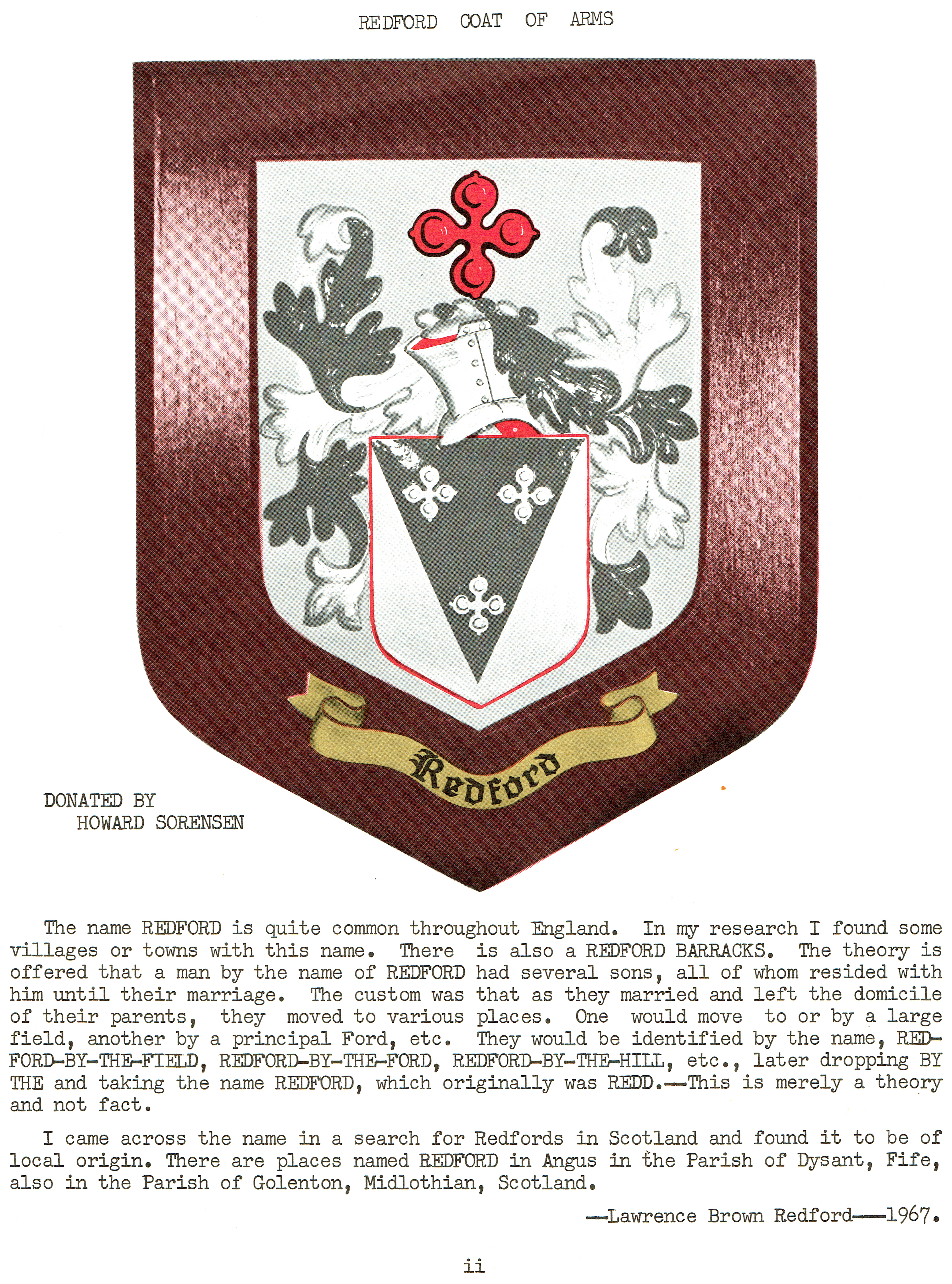 Redford Origins